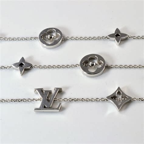 louis vuitton necklace charm|Louis Vuitton monogram necklace.